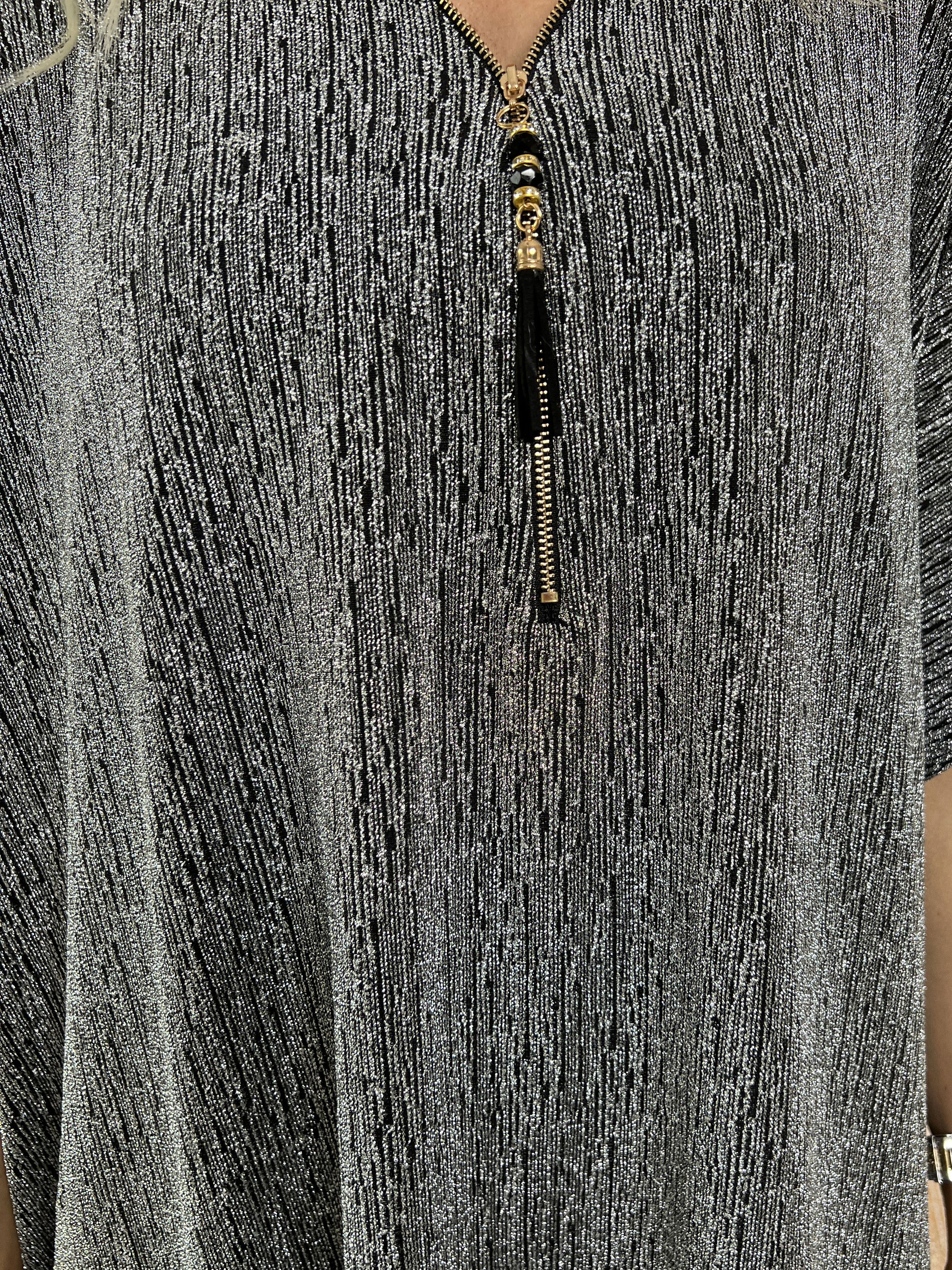 Mayte - Fin glimmerkjole med lynlås